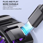 Magnetic RGB Cooling Fan SL-13 L-06 — Magnetic / Clip-On Semiconductor Phone Cooler, USB-C, Dual Speed, RGB - Image 5