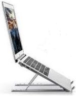 Marvers MS-TE121 Adjustable Aluminum Laptop Stand – Foldable, Ergonomic & Portable – Compatible with 9" to 15.6" Laptops, - Image 3