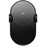 MI 20W Wireless Car Charger Black 24729 – Fast Charging, Auto-Clamping, Infrared Sensor, Compatible with Qi-Enabled Devices,