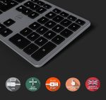 Mobility Lab Wired Keyboard – White with Orange Accents – USB Connection, Ergonomic Design – - Image 5