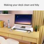 Monitor Stand “Space Bar” Silver – Aluminium Ergonomic Riser with USB Hub & Storage – - Image 3