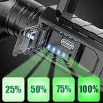 Multifunction High‑Power Rechargeable Searchlight W5120 – 1500 m LED Beam, USB Power Bank, Tripod & IP65 Waterproof - Image 6