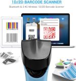 Netum DS7500 Wireless 2D Bluetooth Barcode Scanner – Hands-Free QR Code Reader with Stand - Image 2
