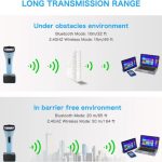 Netum DS7500 Wireless 2D Bluetooth Barcode Scanner – Hands-Free QR Code Reader with Stand - Image 4