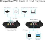 Pakite PKP1 Wireless RCA AV Sender with IR Remote Extender – Long-Range Audio Video Transmitter & Receiver - Image 6