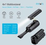 Pawa 4-in-1 Multifunctional Vacuum Cleaner & Air Pump PBINFT41 – Portable Car Vacuum, Air Compressor, LED Torch & Power Bank, - Image 2