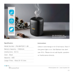 PAWA Amber Portable Bakhoor Burner • Model BKPTDF11 – Rechargeable Incense Diffuser – - Image 5