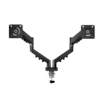 Pawa Double Gas Spring Computer Arms PW-CASGSM54 – Dual-Monitor Mount, 360° Rotation, Adjustable Tilt & Height –