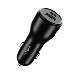 Pawa Dual Port Car Charger in Oman – 51W Fast PD + QC Charging
