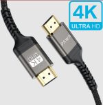 Pawa El Caro Series HDMI to HDMI 4K Cable (ELHD4K2M) – 2M Nylon Braided, HDMI 2.0, 18Gbps High-Speed Transmission, - Image 2