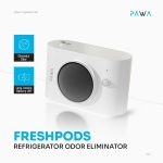 Pawa Freshpods PW-LFSTRAER-WH Smart Refrigerator Odor Eliminator – Eco-Friendly Fridge Deodorizer, - Image 2