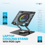 Pawa Laptop Cooling Stand 17” MBSTRGB6 with RGB Light & Silent Cooling Fans – Gaming & Office Use (Price In Oman) - Image 2