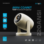 Pawa Mini Comet Android Projector Oman – 220 ANSI Portable Home Cinema - Image 4