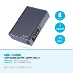 Pawa Mini Cube 10000mAh Powerbank with Smart Display (PBMC10DS) – Compact & Portable Charging - Image 2