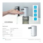 Pawa PW-LFSTAMGD-WH Automatic Gel Dispenser – Touchless Sensor Hygiene System in Oman - Image 4