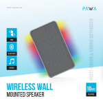 Pawa SPWLTW66 Wireless Wall-Mounted Bluetooth Speaker – 10W Battery Powered Wall Speaker - Image 2