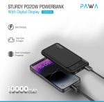 Pawa Sturdy PD20W 10000mAh Power Bank with Digital Display – Fast Charging, Dual Output, Portable Charger, - Image 2