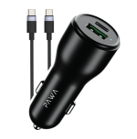 Pawa Type C to C Cable Car Charger in Oman – 51W Fast Dual Port