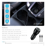 Pawa Type C to Lightning Cable Car Charger in Oman – 51W Fast Dual Port - Image 4