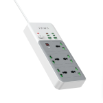 Pawa Universal Power Strip with Timer in Oman – 45W Smart Charging Control - Image 2