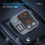 Pawa Wireless FM Transmitter Car Charger (16PD30) — Bluetooth, PD30W Fast Charging, Dual USB - Image 3