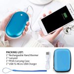 Pebble Hand Warmer – Portable USB Rechargeable Electric Heater with Power Bank Function - Image 4