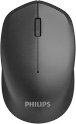 Philips M344 Wireless Optical Mouse – 2.4GHz, 1000 DPI, Ergonomic Design, 10m Range,