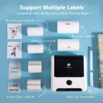 Phomemo M200 Mini Bluetooth Thermal Label Printer – Portable Inkless Sticker & Barcode Maker for Android, iOS & PC – 203 DPI, 75mm Width - Image 2