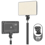 Plokama 20 W LED Photography Fill Light U480 – Rechargeable 5 000 mAh Beads, 2700-5700 K Stepless Dimming, 270° Articulating, Portable Studio Light –