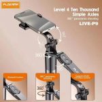 Plokama Live P9 Selfie Stick Tripod + LED Light & Bluetooth Remote – 170 cm Extendable Vlogging Stick, Foldable & Compact – - Image 6