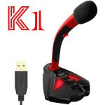 Popu Pine K1 USB Wired Multimedia Condenser Microphone – Plug & Play Desktop Mic for PC, Laptop, Streaming, and Online Meetings - Image 3