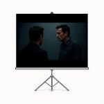 Porodo 100” Tripod Projection Screen in Oman – Portable Home Cinema Display