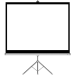 Porodo 100” Tripod Projection Screen in Oman – Portable Home Cinema Display - Image 2