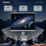 Porodo 100” Tripod Projection Screen in Oman – Portable Home Cinema Display - Image 8
