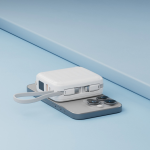 Porodo 10000mAh MagSafe Power Bank with Built-in Type-C & Lightning Cables, 20W PD, 15W Wireless Charging, - Image 2