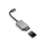 Porodo 2-in-1 USB-C Card Reader PD-21CDR – Fast Dual SD & MicroSD Memory Card Reader for USB-C Devices, - Image 2