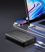 Porodo 20000mAh 83W Power Bank PD-PBFCH016-BK – Fast Charging Portable Charger with USB-C & USB-A Ports - Image 2
