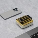 Porodo 20000mAh Mirror Power Bank with Built-in Type-C & Lightning Cables, 20W PD Fast Charging, Digital Display, - Image 3