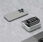 Porodo 20000mAh Mirror Power Bank with Built-in Type-C & Lightning Cables, 20W PD Fast Charging, Digital Display, - Image 4