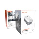 Porodo 3-in-1 Universal Adapter Socket with USB-A & USB-C Ports, Nightlight Feature, 2500W Power – PD-MSACUK - Image 6