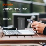 Porodo 48000mAh Outdoor Power Bank PD-PBCFH005-BK – High-Capacity Rugged Portable Charger - Price in Oman - Image 5