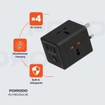 Porodo 4AC Universal Power Block FWCH040 – 4 AC Outlets with USB-C & USB-A Ports, Surge Protection, 3000W Capacity, - Image 2