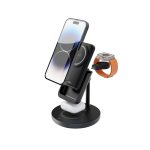 PORODO 5000 mAh 4‑in‑1 MagSafe Power Bank Dock (PD‑PBF CH024) – Wireless Multi‑Device Charger –