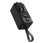 Porodo 50000mAh Power Bank with Integrated Cables (PBFCH061) – Fast Charging, USB-C & Lightning Outputs, Digital Display