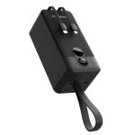 Porodo 50000mAh Power Bank with Integrated Cables (PBFCH061) – Fast Charging, USB-C & Lightning Outputs, Digital Display