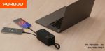 Porodo 50000mAh Power Bank with Integrated Cables (PBFCH061) – Fast Charging, USB-C & Lightning Outputs, Digital Display - Image 4