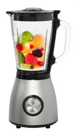 Porodo 800W Blender Grinder PD-LSBLGR-BK - 1.5L Glass Jug, SS Blades, 2 Speeds + Pulse