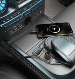 Porodo 95W PD Transparent Car Charger with 0.9M Lightning Cable – Desert Titanium - Image 3