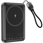 Porodo Arcade Volt 10000 mAh MagSafe Power Bank PDP XH002BK – 20 W Fast Charge, 15 W Wireless with Built-In Game Console - Image 2