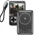 Porodo Arcade Volt 10000 mAh MagSafe Power Bank PDP XH002BK – 20 W Fast Charge, 15 W Wireless with Built-In Game Console - Image 4